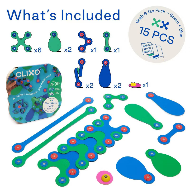 Clixo Grab & Go - Green/Blue | Target