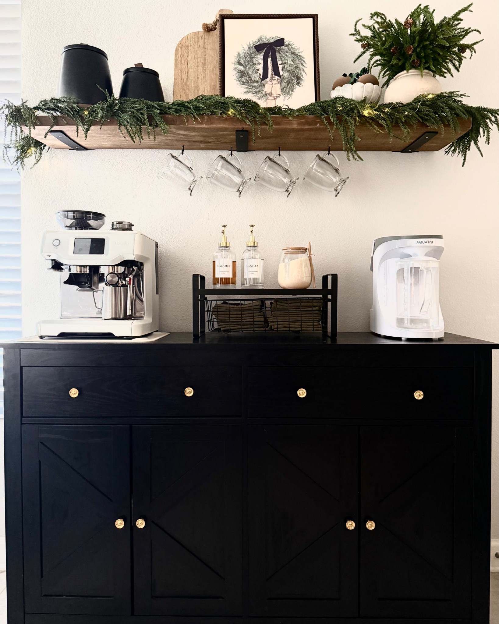 Happy Wednesday 🙌🏼. Finally worked on my coffee bar and I’m loving it . Added a few Christmas decor while keeping it simple and functional. I linked as much as I could and I hope this gives you a bit of an inspiration🫶🏼

#LTKHome #LTKCyberWeek #LTKHoliday