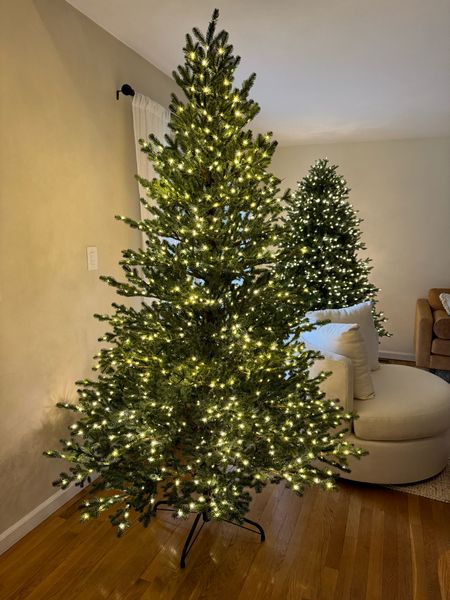 Home Depot Christmas tree. So close to the viral tree! Warm white micro lights with a natural shape  

#LTKHoliday #LTKSeasonal