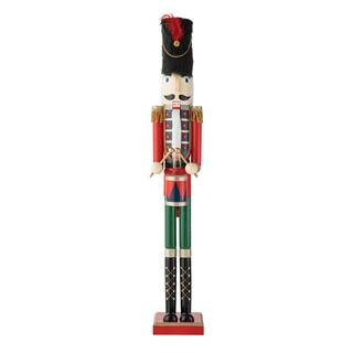 42 in. H Wooden Christmas Soldier Nutcracker | The Home Depot
