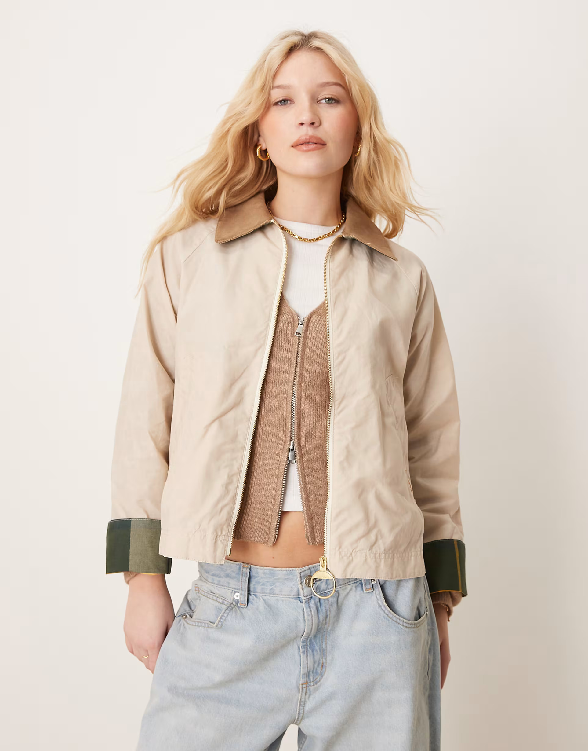 Barbour Catlin showerproof in beige | ASOS (Global)