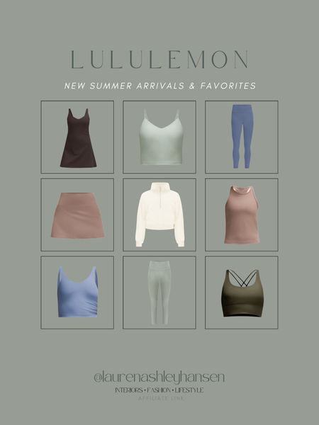 Lululemon new summer finds! I’m loving these colors and styles for the warmer months—tennis dress, skirts, shorts, leggings, sports bras and more! 

#LTKFitness #LTKStyleTip