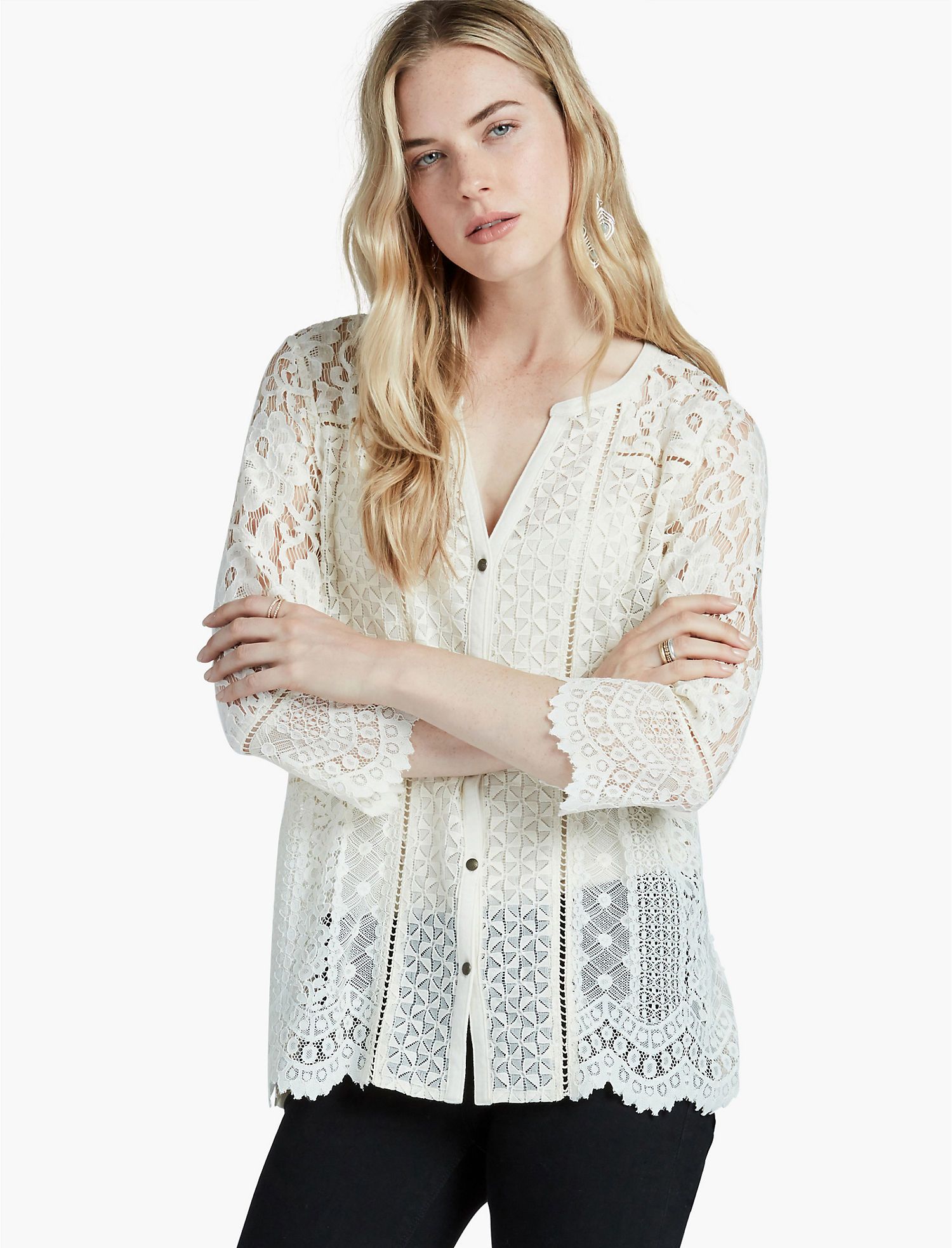 Lace Mix Top | Lucky Brand | Lucky Brand