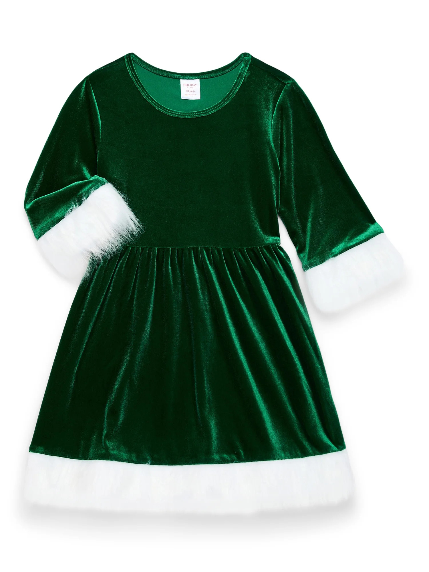 Girls Santa Cosplay Dress from Holiday Time, Sizes 4-18 | Walmart (US)
