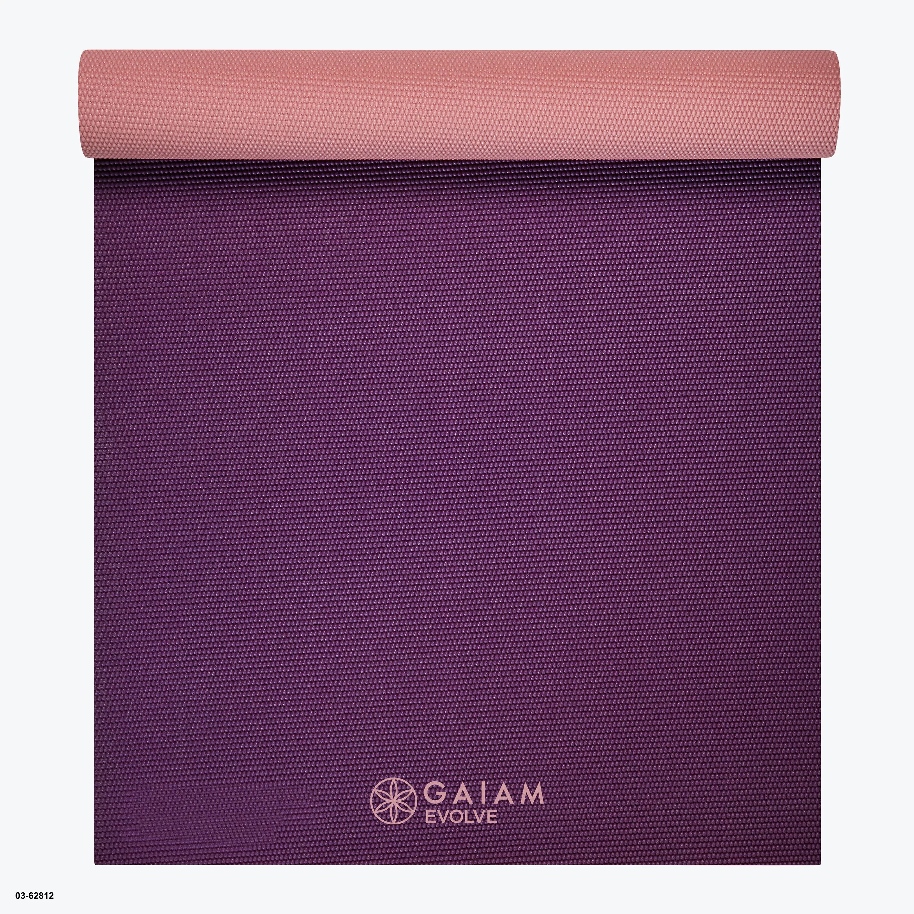 Evolve by Gaiam Reversible Yoga Mat, Berry, 5mm | Walmart (US)