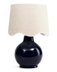 23in doheny scalloped shade table lamp | TJ Maxx