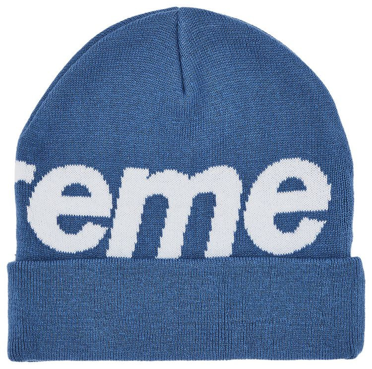 Supreme Big Logo Beanie 'Slate' | GOAT