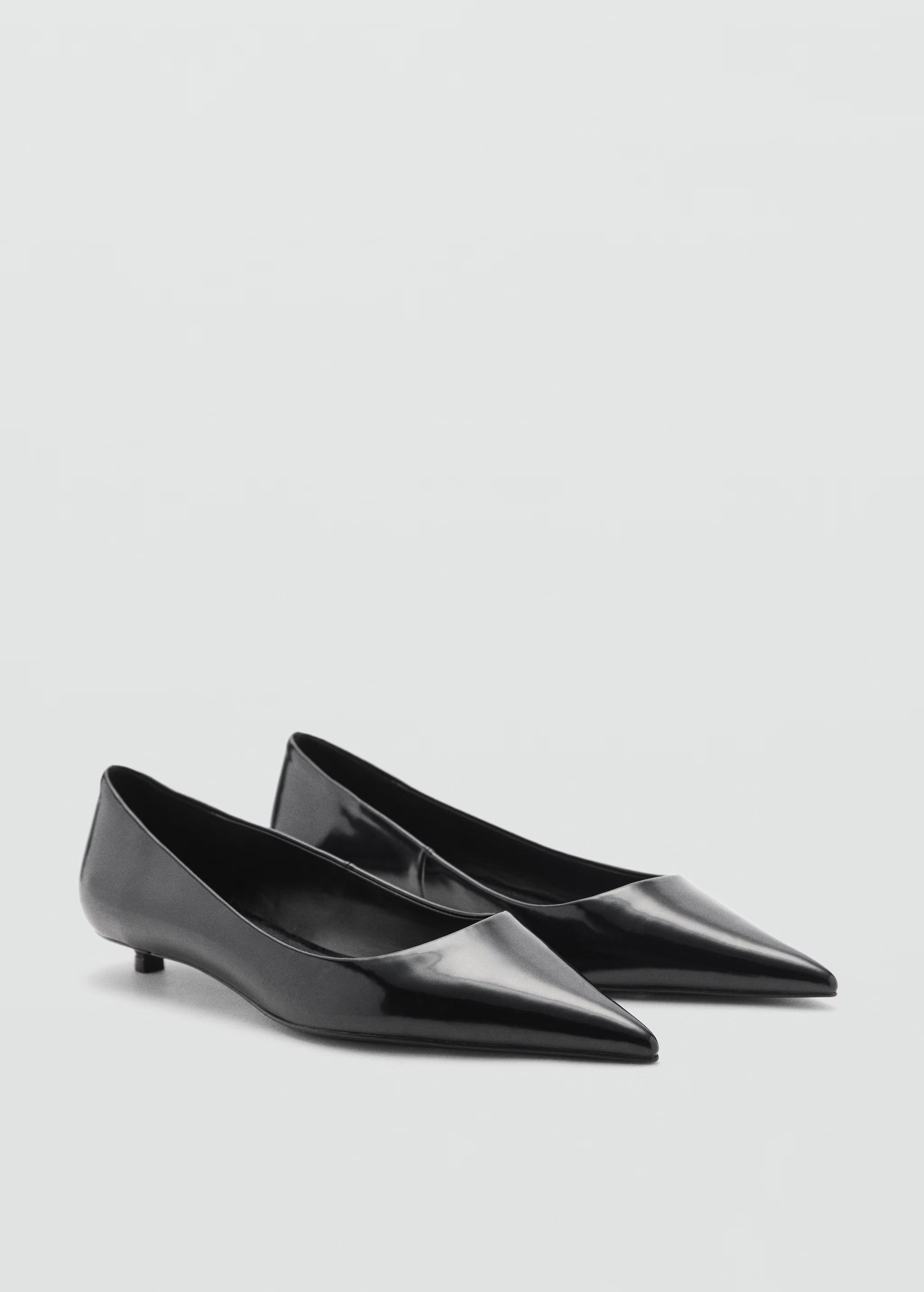 Patent leather-effect heeled shoes - Woman | MANGO USA | MANGO (US)