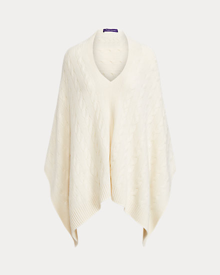Cable Cashmere Poncho Scarf | Ralph Lauren (US)
