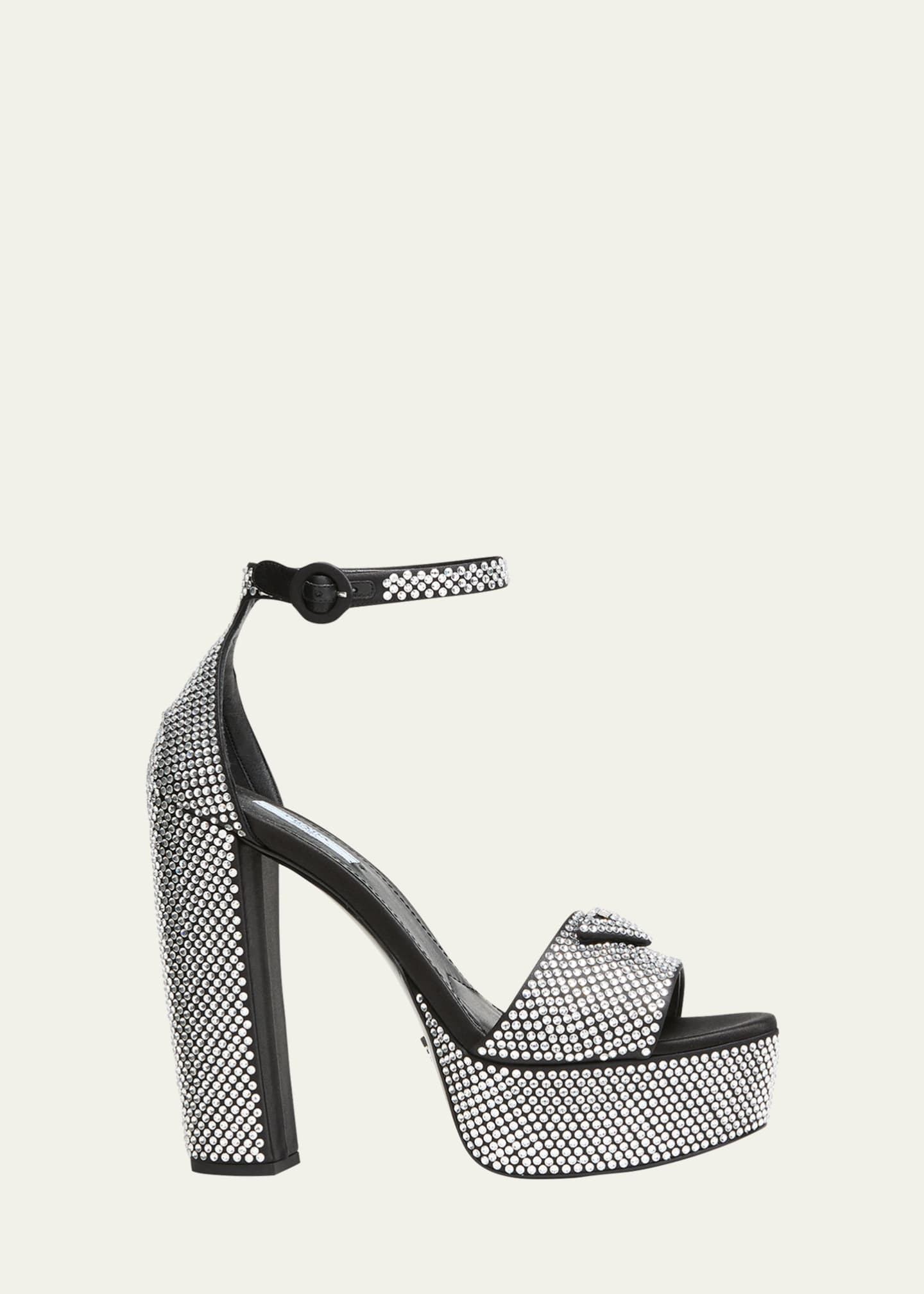 Crystal Ankle-Strap Platform Sandals | Bergdorf Goodman