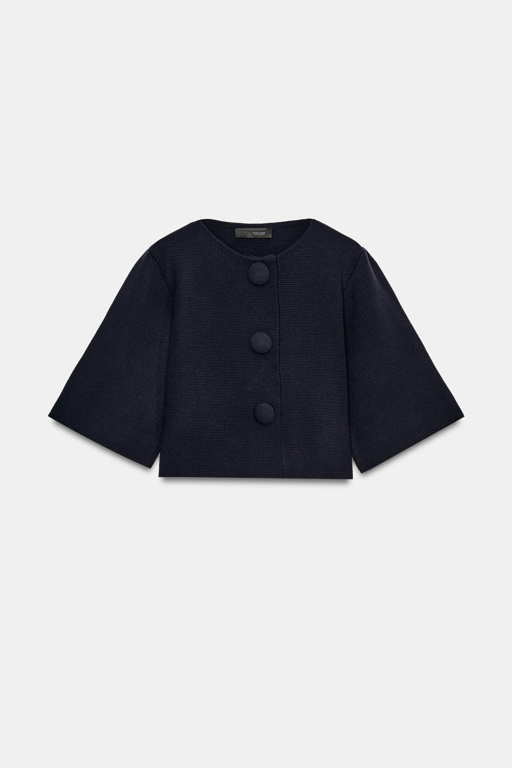 CROPPED KNIT CARDIGAN | Zara UK