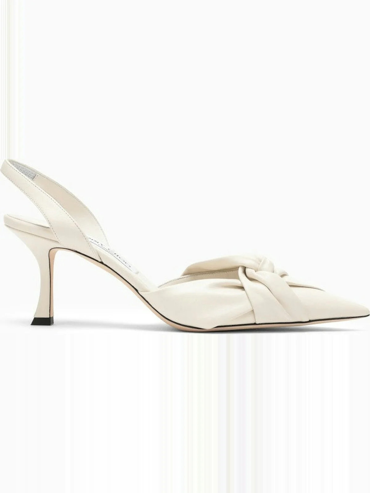 HEDERA 70 SLINGBACK IN MILK-COLOURED LEATHER | LOZURI