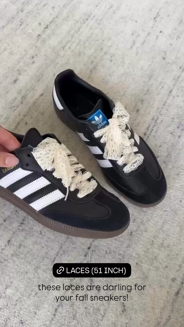 these laces are darling for your fall sneakers!
