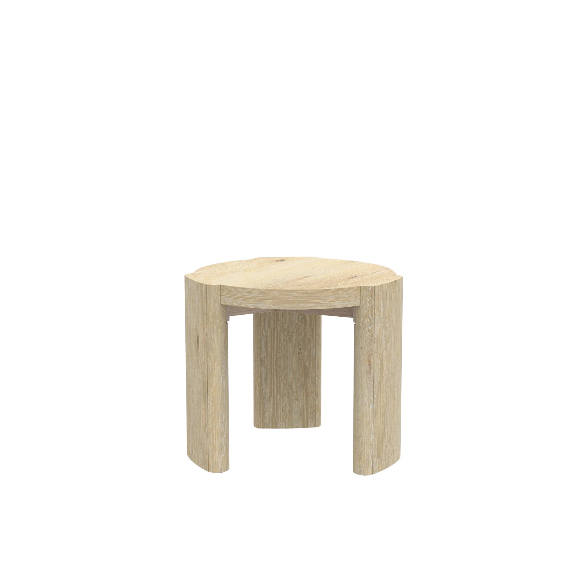 Vibhuti 20" Round End Table, Driftwood | Wayfair North America