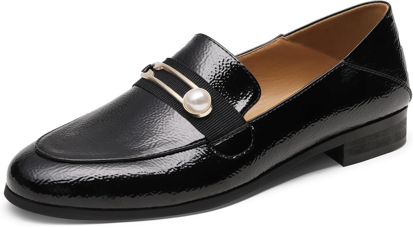 DREAM PAIRS Loafers for Women Slip On Comfortable Round Toe Casual Fashion Flats Dressy Shoes | Amazon (US)