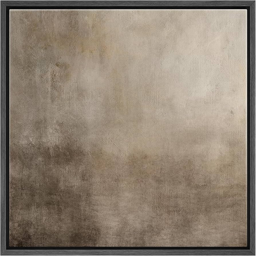 SIGNFORD Framed Canvas Print Wall Art Contemporary Abstract Neutral Tones Nature Wilderness Illus... | Amazon (US)