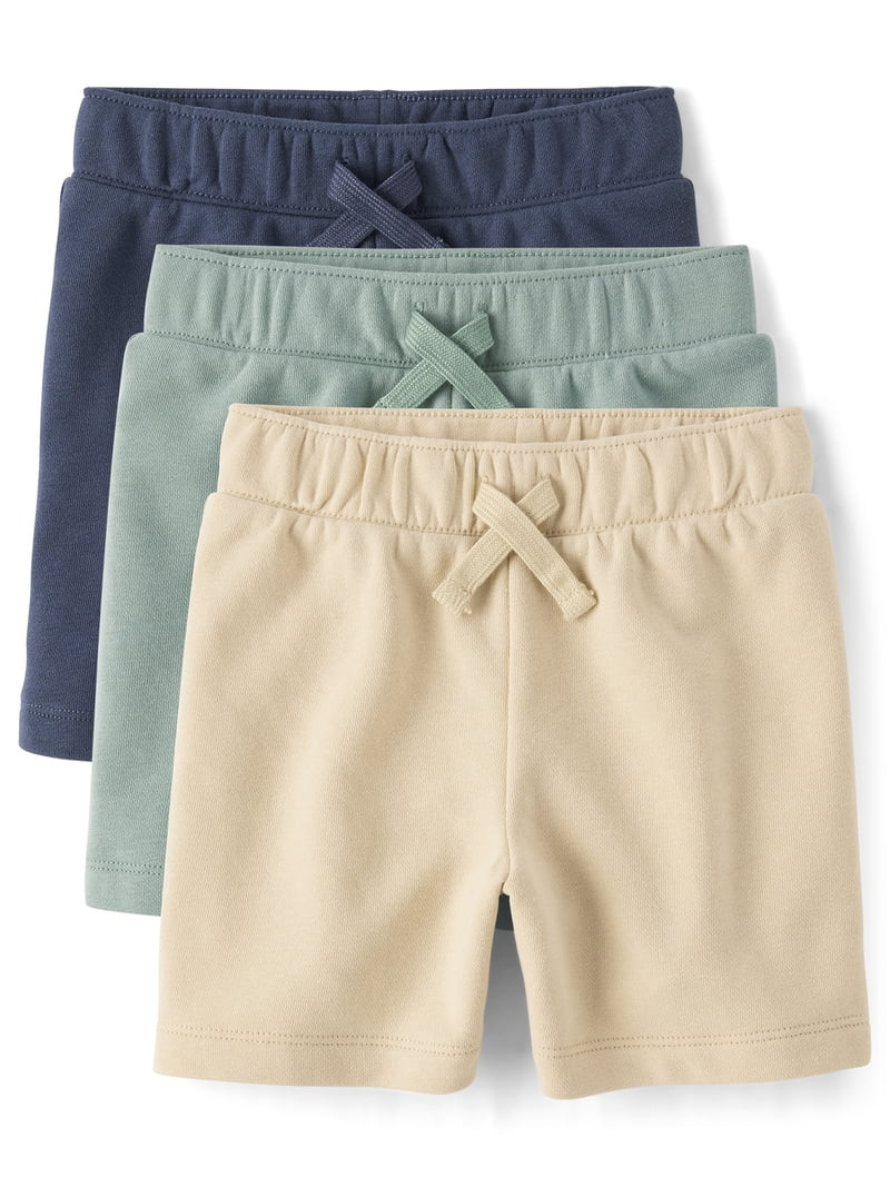 The Children's Place Baby & Toddler Boys Pull On French Terry Short, 3-Pack, Sizes 6M-5T | Walmart (US)