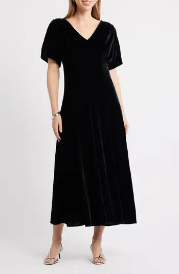 Velvet V-Neck Maxi Dress | Nordstrom