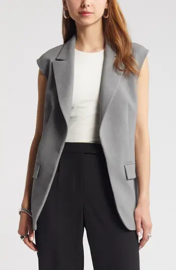 Open Edit Longline Vest | Nordstrom | Nordstrom