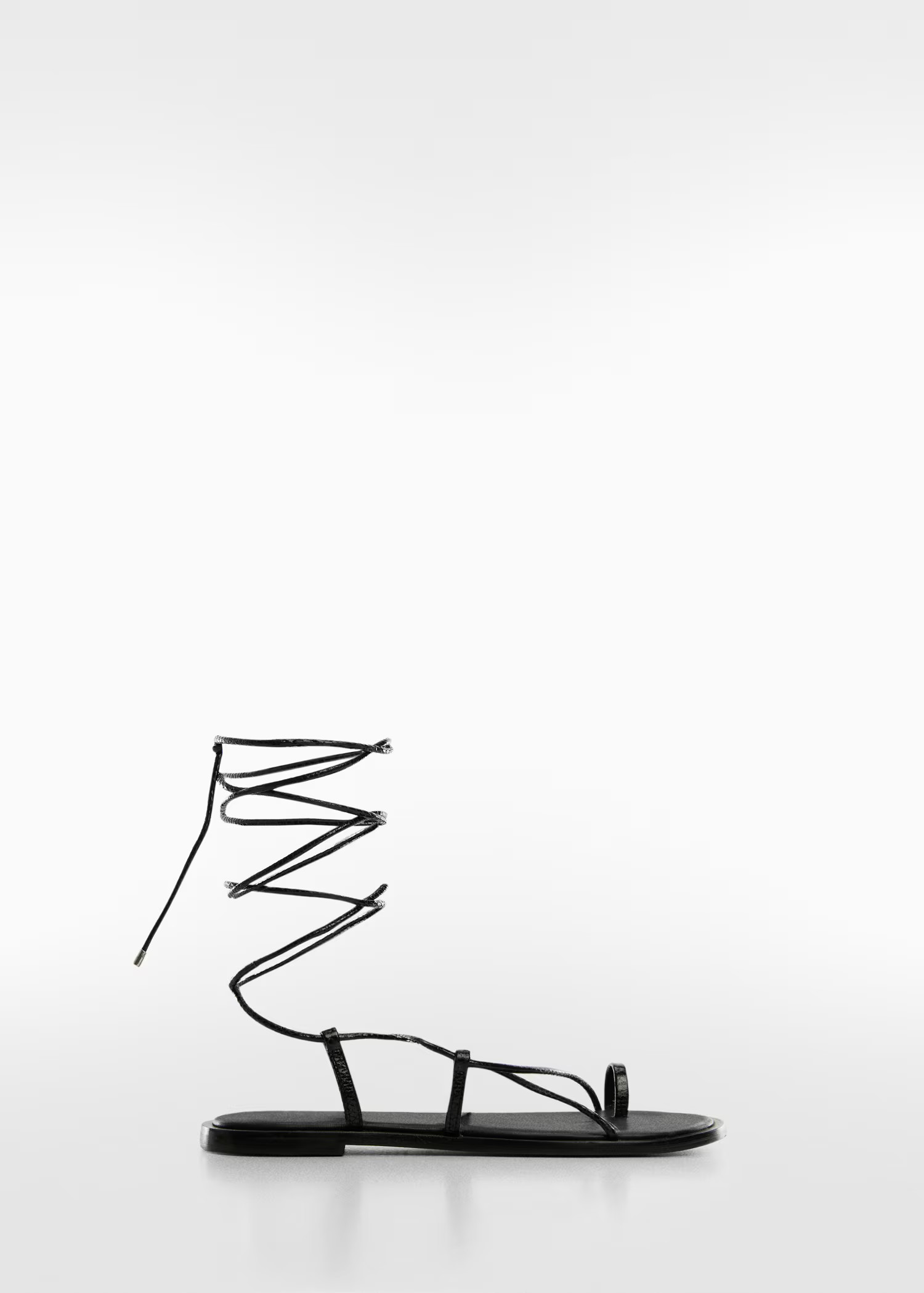 Leather straps sandals | MANGO (US)