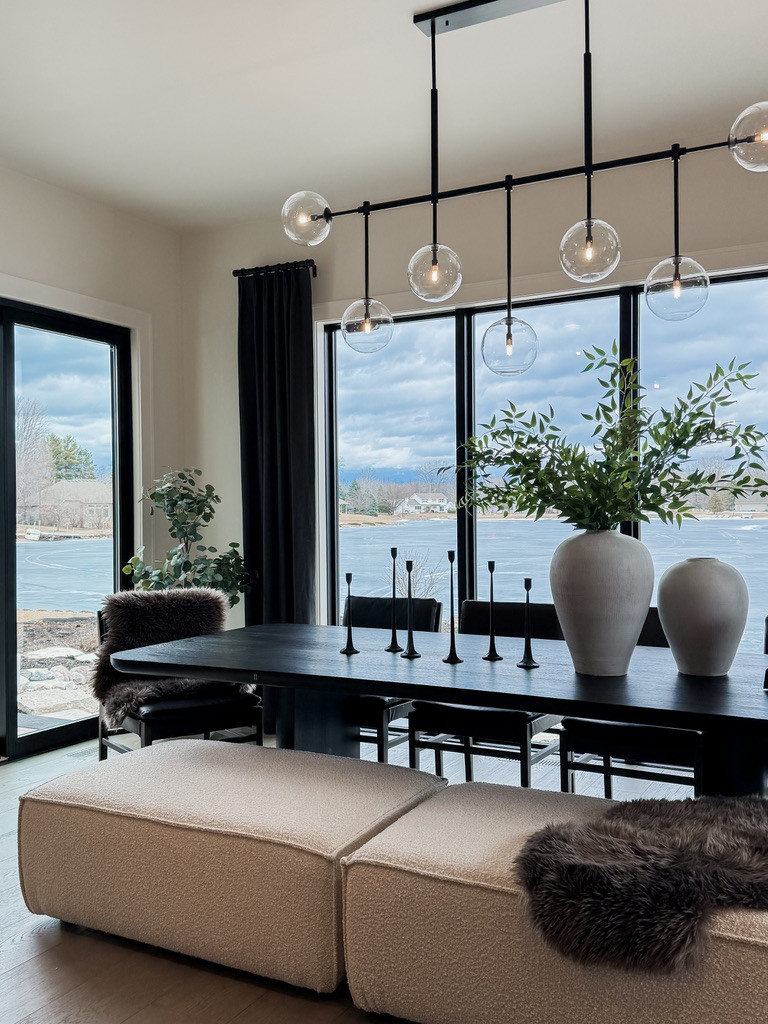 Dining with a view! 

#homedecor #homeremodel #lakehome #diningroom 

 #LTKHome