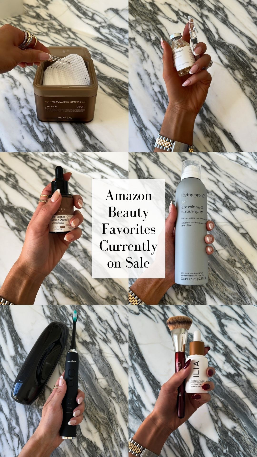 The Amazon Big Spring Sale is here! All my beauty essentials are on sale, including the tanning drops I always rave about! Save on Living Proof, retinol pads, and my favorite foundation brush!
@amazon #ad #founditonamazon

#LTKSaleAlert #LTKOver40 #LTKBeauty
