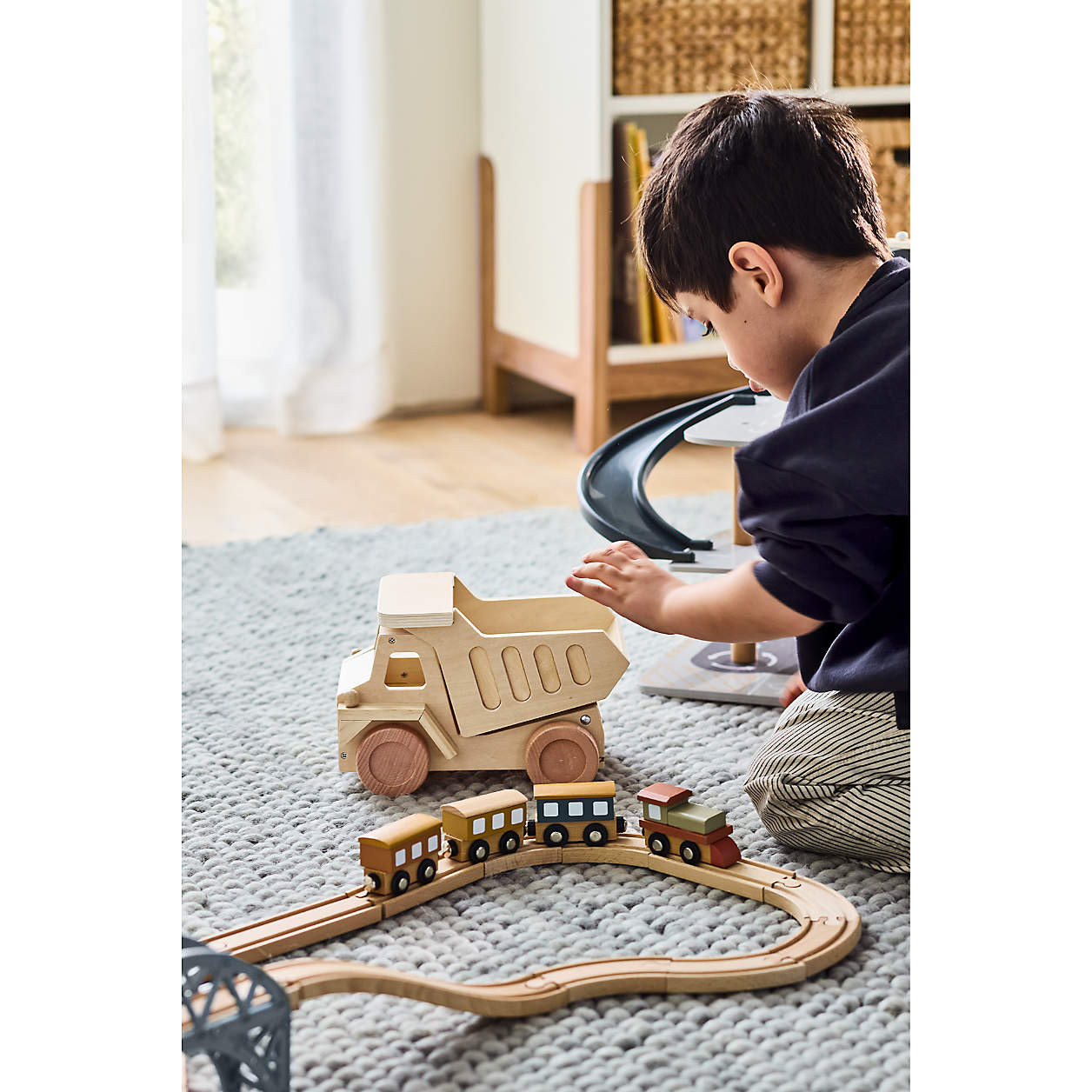Natural Wood Kids Dump Truck + Reviews | Crate & Kids | Crate & Barrel