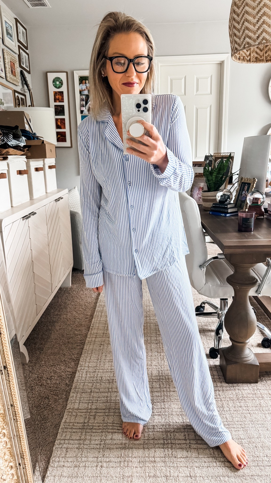 The favorite pj sets are still stocked in all sizes and colors! Wearing a small but if between sizes, size up.

#LTKOver40 #LTKmomlife #LTKmorningroutine