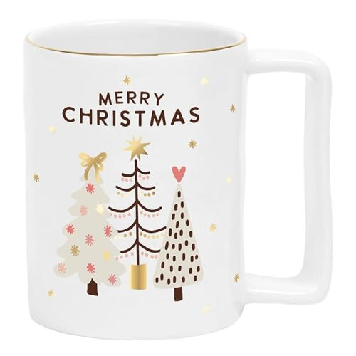 Santa Barbara Design Studio Holiday Ceramic Mug with Gold Foil Detail, 16-Ounces, Merry Christmas | Amazon (US)