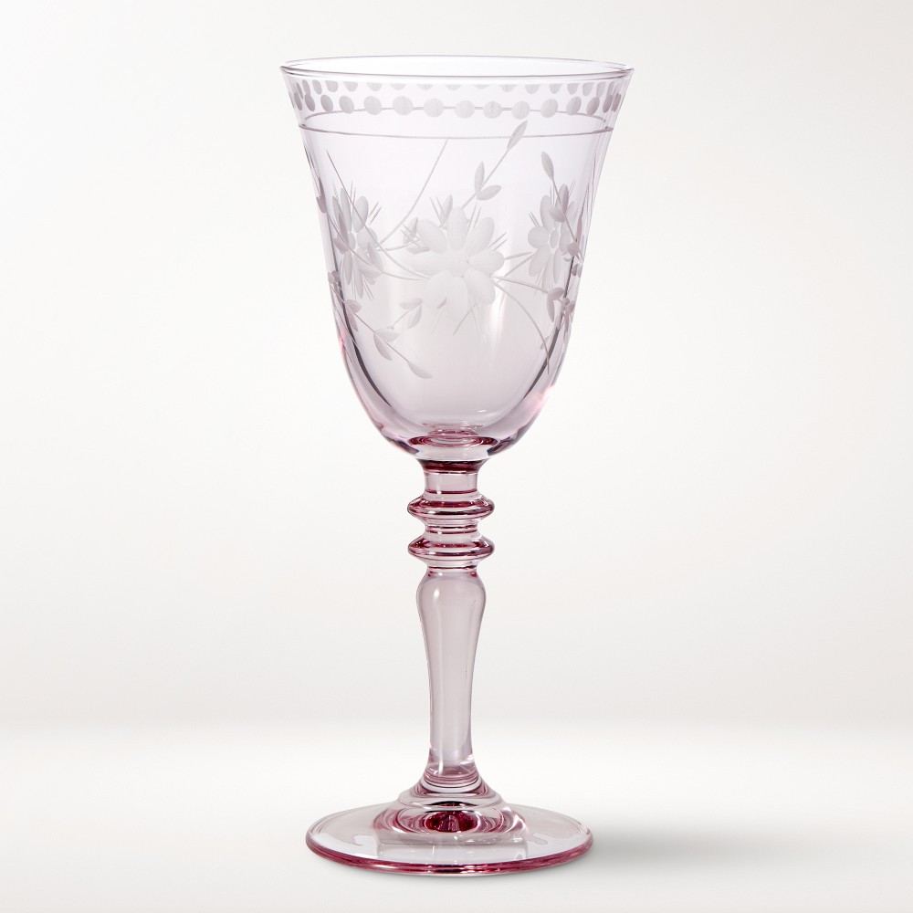 Vintage Etched Wine Glasses | Williams-Sonoma