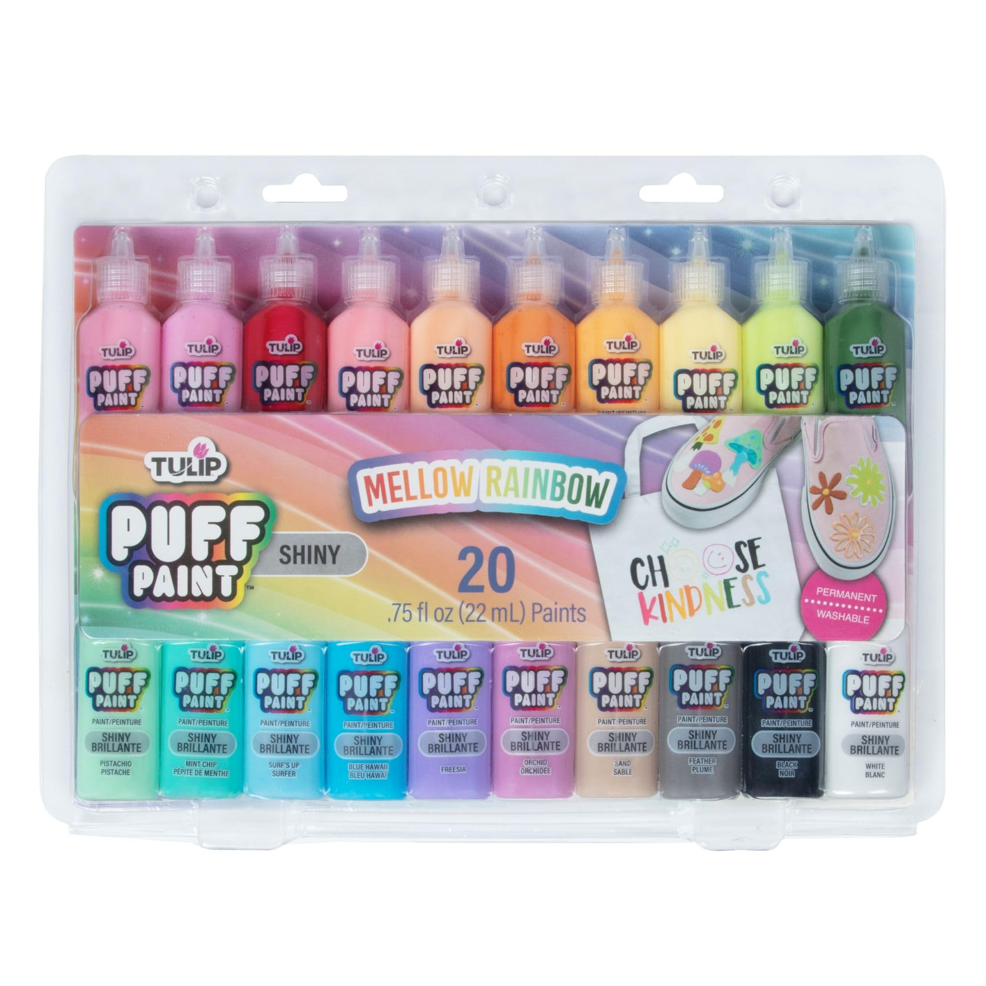 Tulip Dimensional Fabric Paint, Mellow Rainbow 20 Count | Amazon (US)