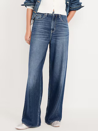 High-Waisted Baggy Wide-Leg Jeans | Old Navy (US)