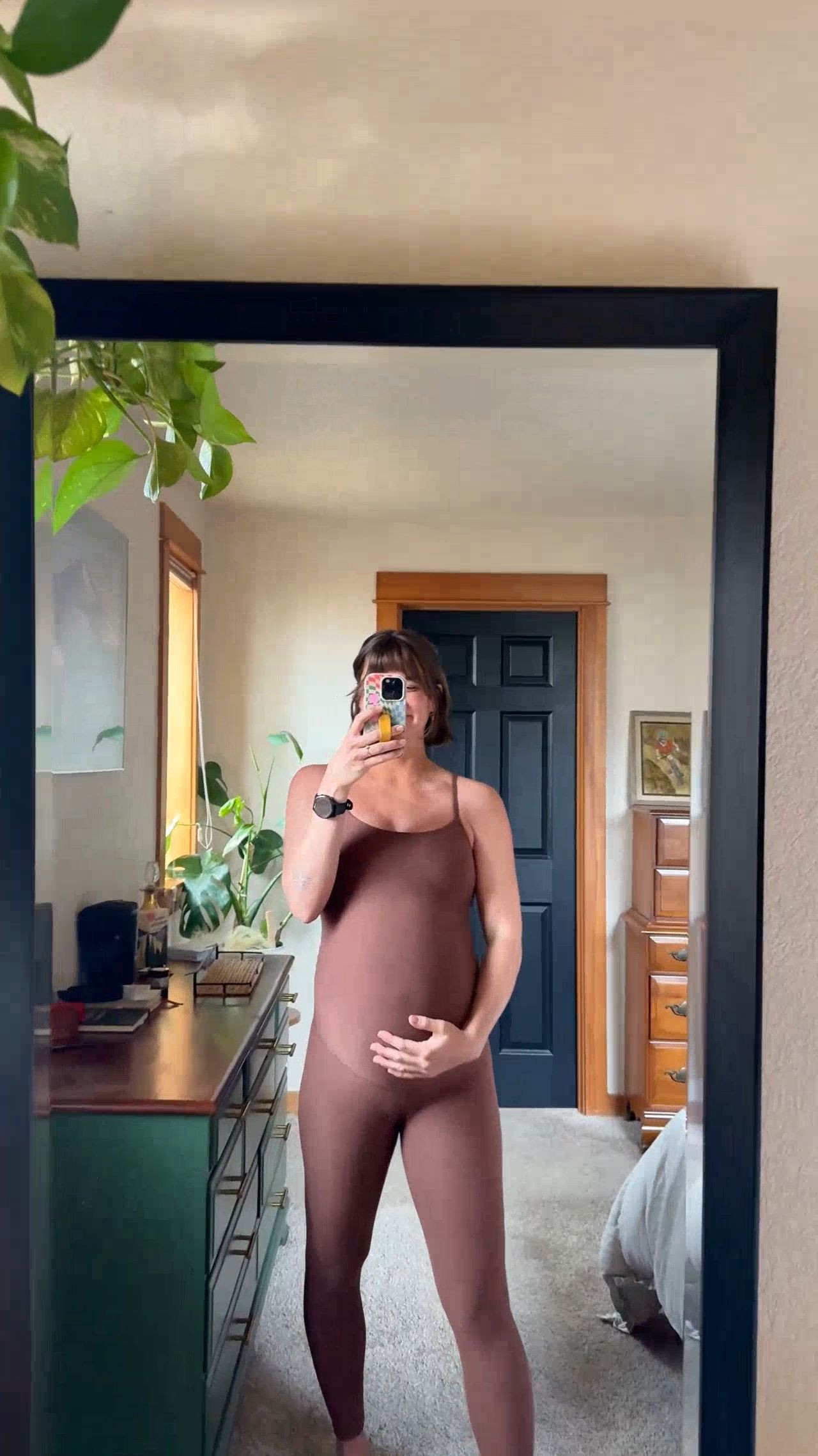 This one piece bump-friendly jumpsuit is every pregnant girls dream. Truly so comfy and easy to throw on when you're pregnant! 

 #LTKgrwm #LTKootd #LTKBump