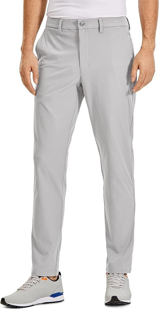 CRZ YOGA Men's All Day Comfy Golf Pants - 30"/32"/34" Quick Dry Lightweight Work Casual Trousers ... | Amazon (US)