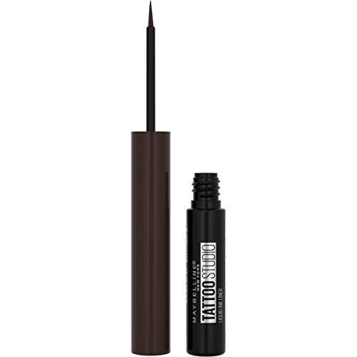 Maybelline TattooStudio Liquid Ink Longwear Liquid Eyeliner Makeup, Dark Henna Brown, 1 Count | Amazon (US)