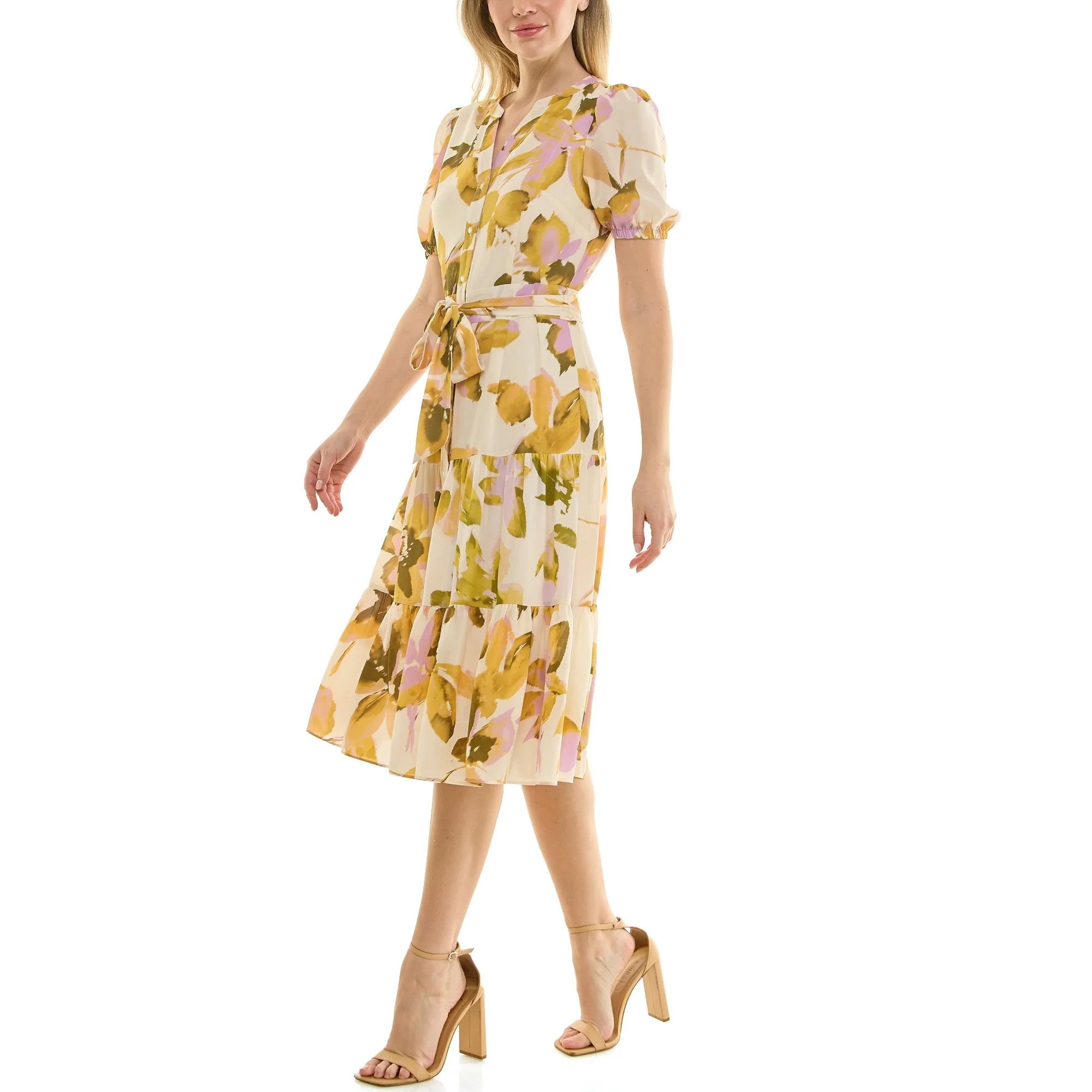 Nanette Nanette Lepore Womens Tie Waist Shirtdress | Walmart (US)