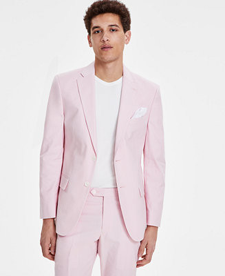 Tommy Hilfiger Men's Modern-Fit TH Flex Stretch Chambray Suit Separate Jacket - Macy's | Macy's