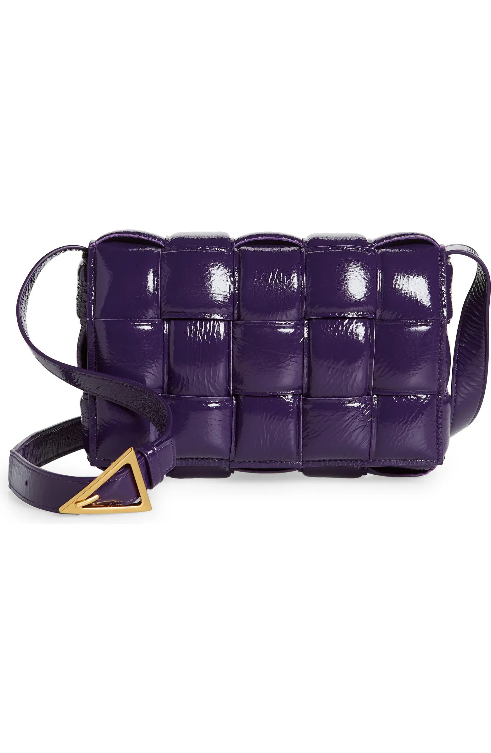 Bottega Veneta Padded Cassette Patent Leather Crossbody Bag | Nordstrom | Nordstrom