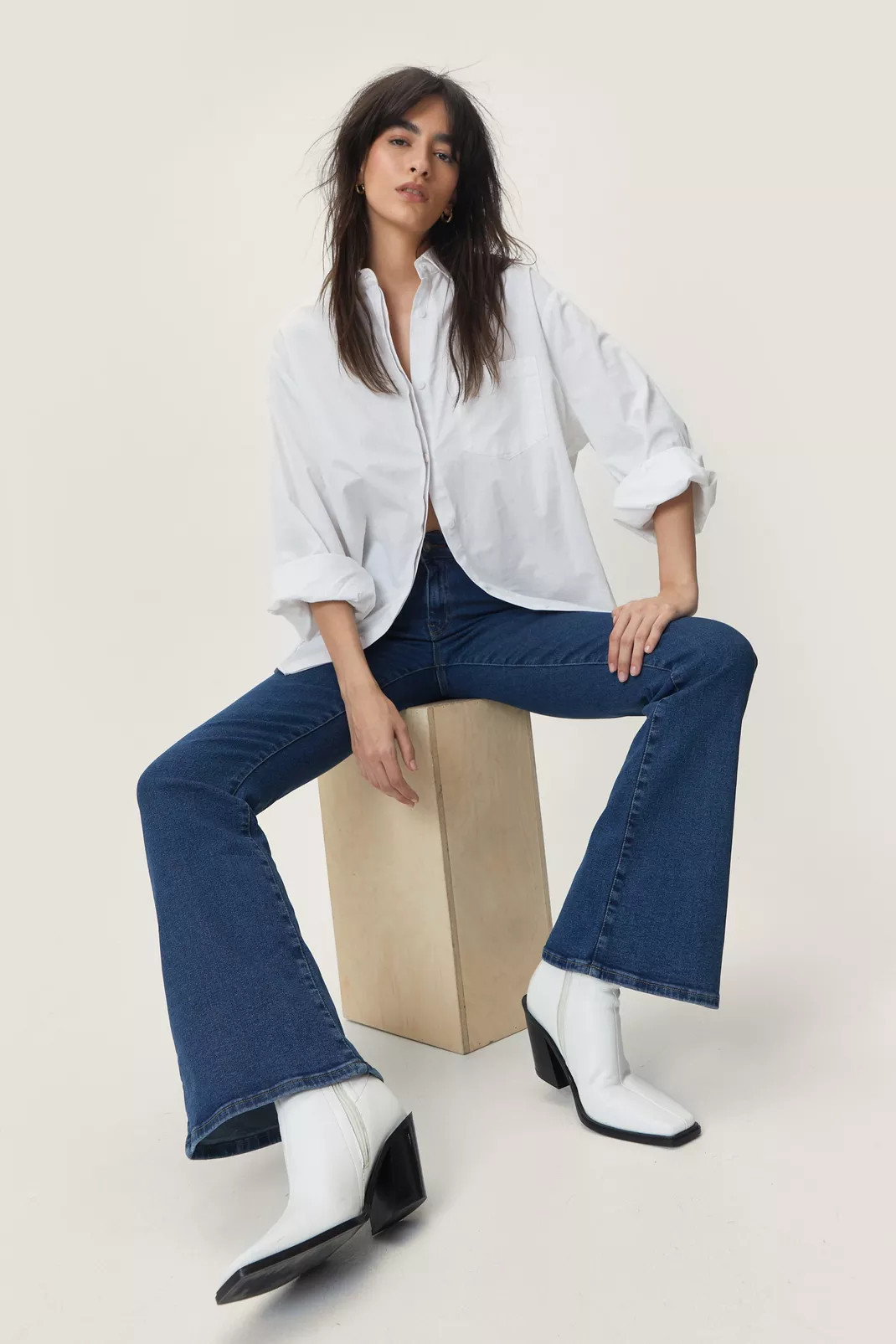 Low Rise Denim Flare | Nasty Gal (US)