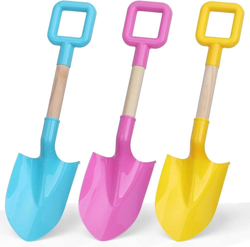 Wood Kids Garden Tool Shovels Toys, 16" Large Avocado Beach Spades Sand Shovels Toys for Adults G... | Amazon (US)