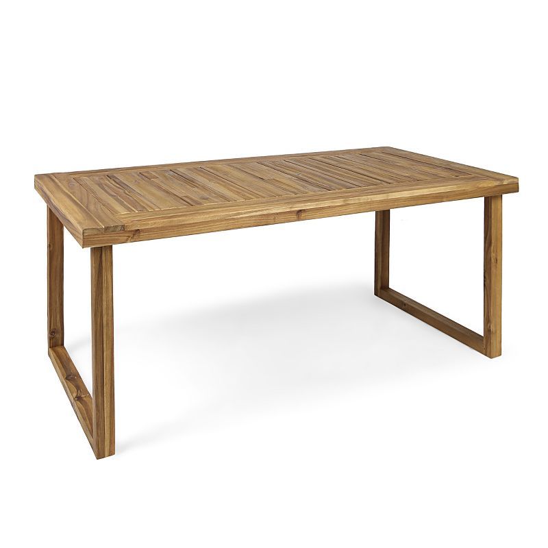 Nestor Rectangle Acacia Dining Table - Natural - Christopher Knight Home | Target