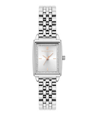 Olivia Burton Women's Quartz Silver-Tone Stainless Steel Bracelet Watch 25.5mm x 20.5mm - Macy's | Macy's