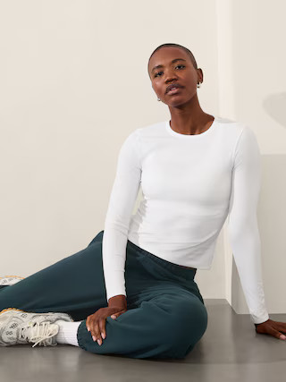 Signature Rib Crew Top | Athleta