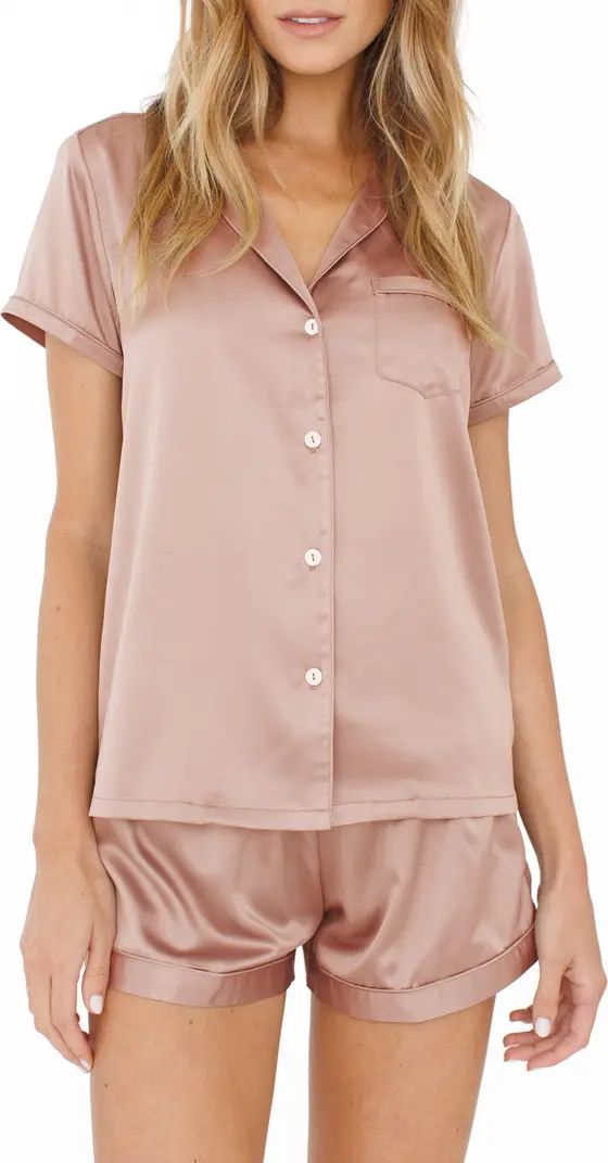 Plum Pretty Sugar Satin Short Pajamas | Nordstrom | Nordstrom