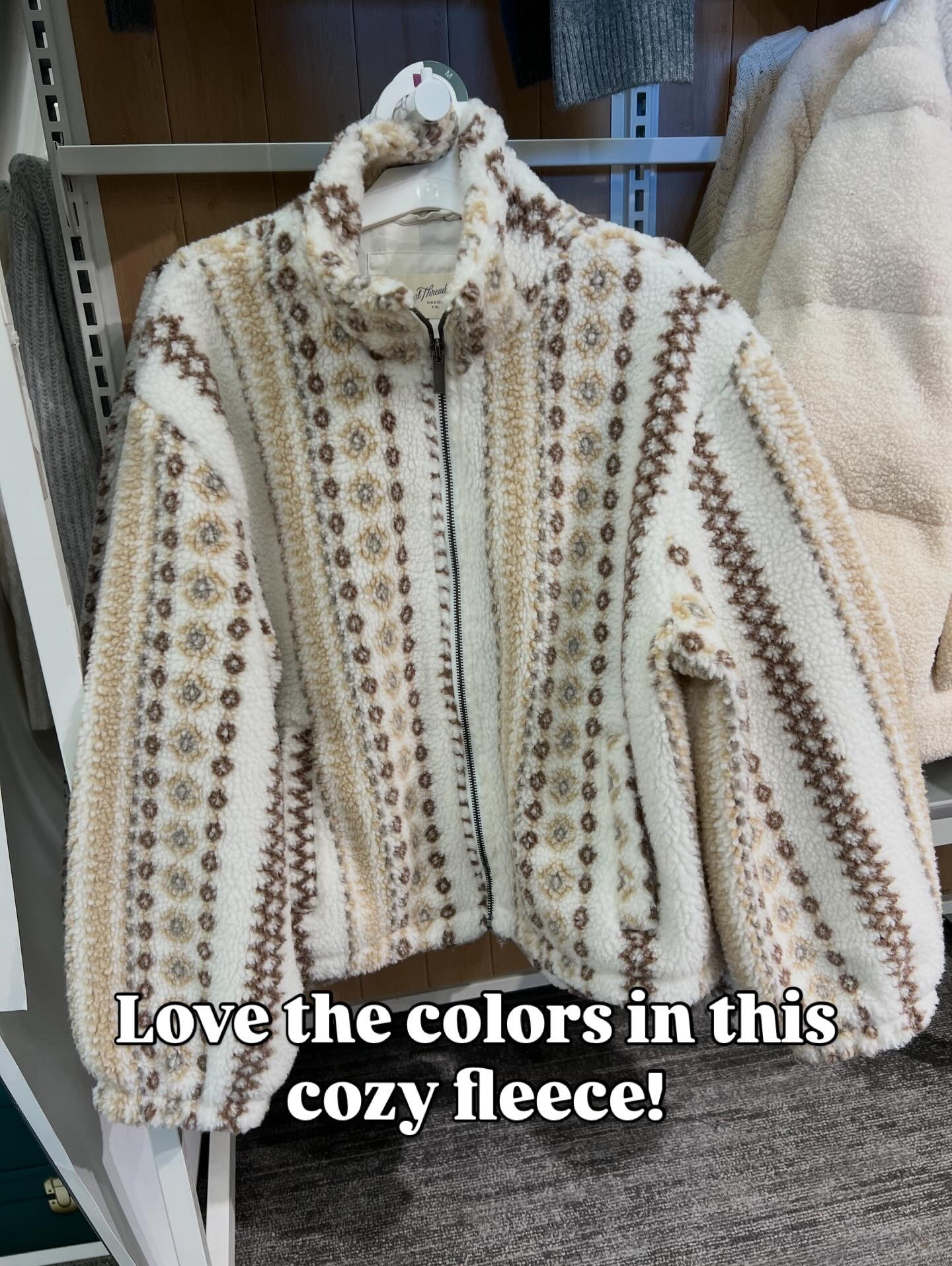 Ok Target this fleece is so cool! Love the pattern and the colors. #targetstyle 

#LTKFindsUnder50 #LTKGiftGuide #LTKHoliday