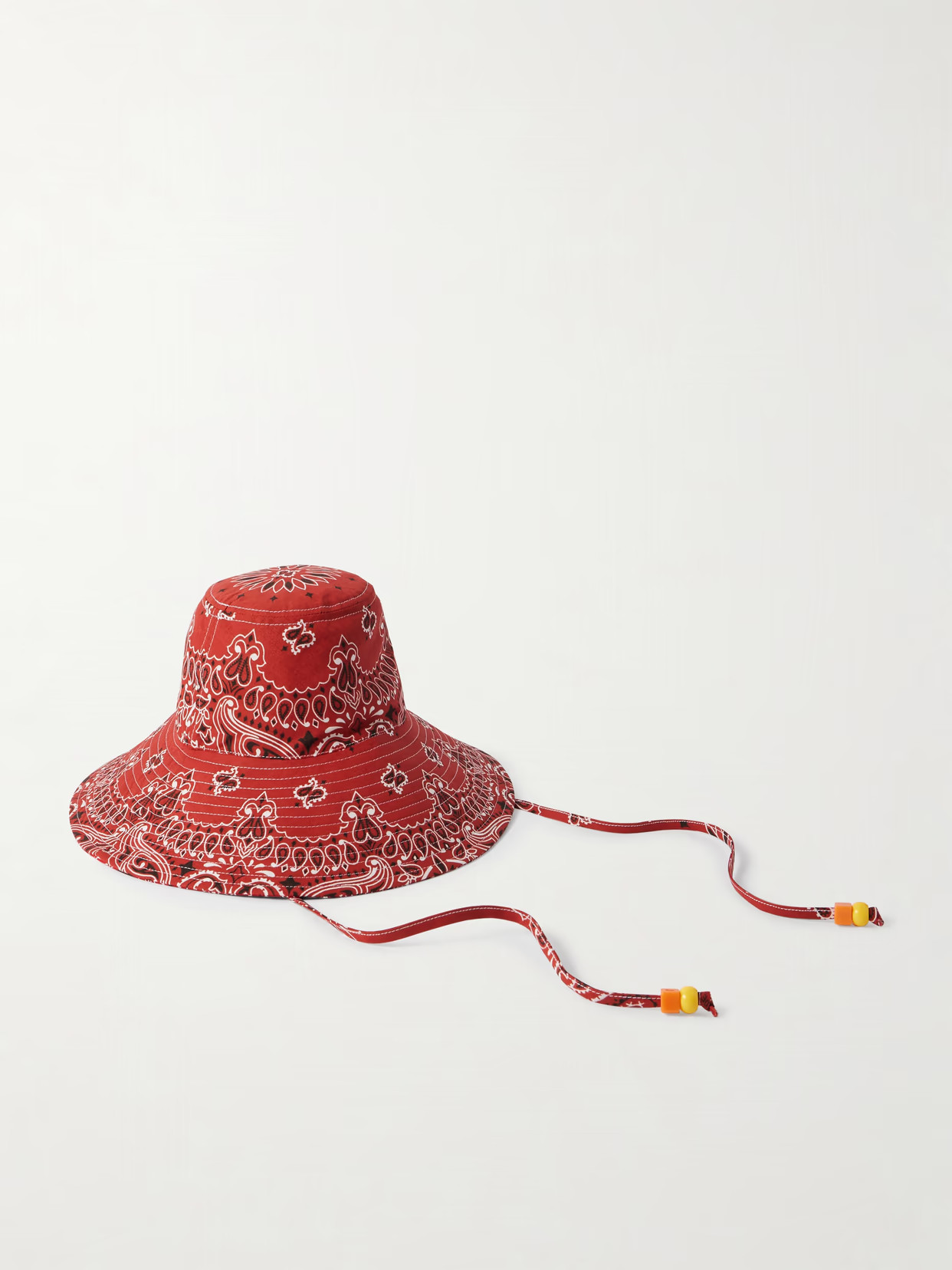CALL IT BY YOUR NAME - Capeline Reversible Cotton Bucket Hat - Red | NET-A-PORTER (US)