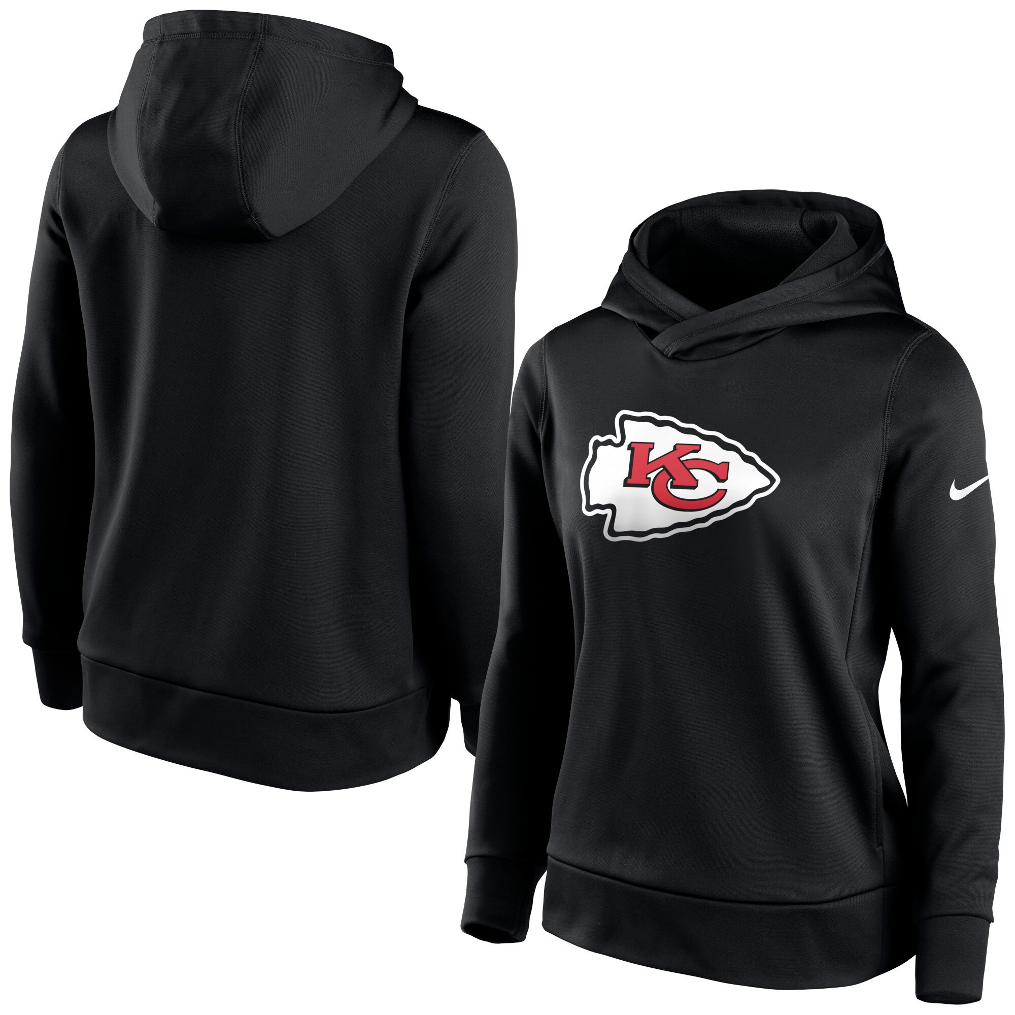 Women's Kansas City Chiefs Nike Black Performance Pullover Hoodie | NFL Shop