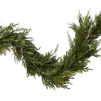 15FT Garland Juniper/Norfolk Mix Green | The Container Store