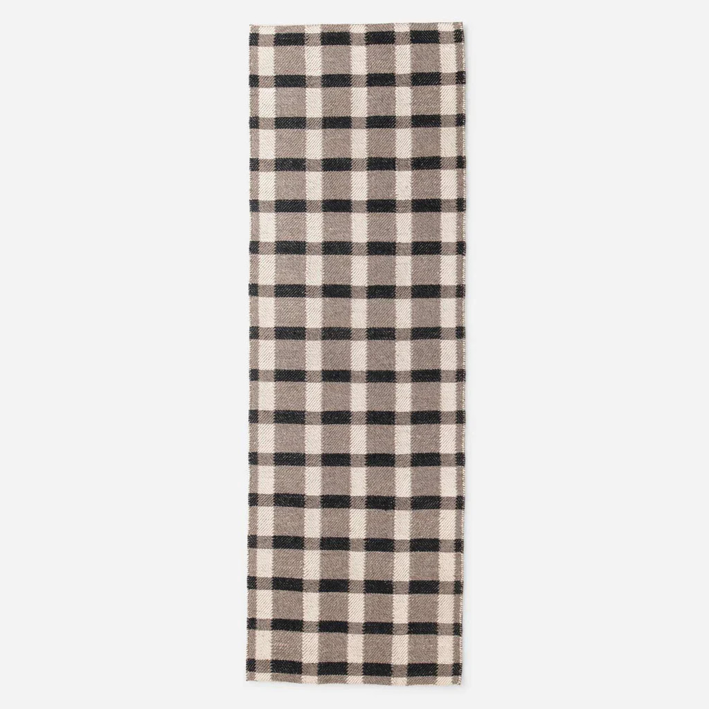 Plaid Wool Rug - Natural | Schoolhouse