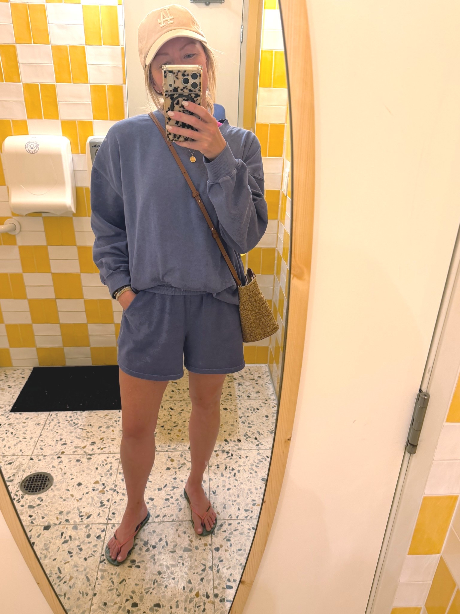 Grabbed this Old Navy set before heading to California and it’s been perfect for the overcast mornings at the beach.

Comes in a ton of colors and sizes  

I went with medium in both the top and shorts.